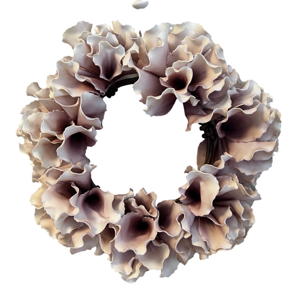Wreath 22” Pink Rose Coloured Foam Flower Door Wall